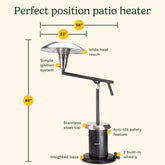 Perfect Position Propane Patio Heater
