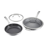 FusionPlus™ 4pc Skillet Set– 10” with Lid & 12” with Lid
