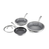 FusionPlus™ 6pc Skillet Set– 8” with Lid 10” with Lid 12” with Lid