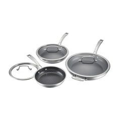 FusionPlus™ 6pc Skillet Set– 8” with Lid 10” with Lid 12” with Lid