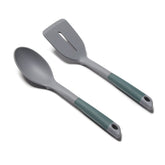 FlexTouch 2pc Tool Set: Slotted Turner & Solid Spoon