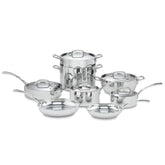 French Classic Tri-Ply Stainless Cookware 13 Piece Set