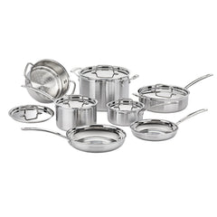MultiClad Pro Triple Ply Stainless Cookware 12 Piece Set