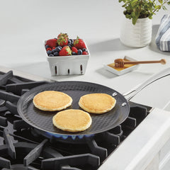FusionPlus™ Stainless Steel 12" Round Griddle with Stick Handle