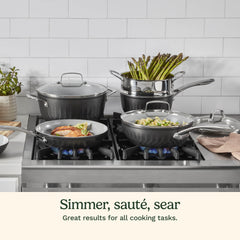 11-Pc Color Impressions Ceramic Nonstick Set