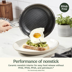 FusionElite+™ Nonstick Tri-Ply Stainless Steel 8" Skillet