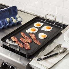 Chef's Classic™ Nonstick Hard Anodized 13" x 20" Double Burner Griddle