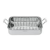 Chef's Classic™ Stainless 16" Roasting Pan with Rack