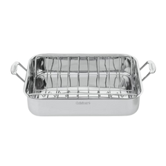 Chef's Classic™ Stainless 16" Roasting Pan with Rack