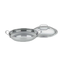 Chef's Classic™ Stainless 12" Everyday Pan with Medium Dome Cover
