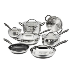 Radiant Pro Stainless with Brushed Titanium Finish 11-Pc Set