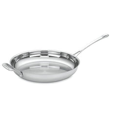Contour® Stainless 12" Skillet with Helper Handle