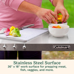 Outdoor BBQ Prep Cart