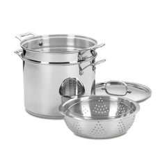 Chef's Classic™ Stainless 12 Quart Pasta/Steamer 4 Piece Set