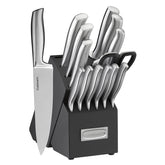 15 piece German Stainless Steel Hollow Handle Knife Block Set