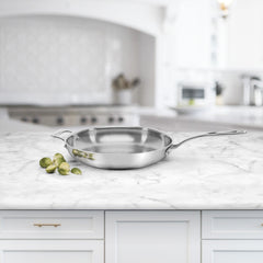 Custom-Clad 5-Ply 12" Fry Pan with Helper Handle