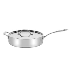 Custom-Clad 5-Ply 5.5 Qt. Saute Pan with Helper Handle & Cover