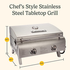 Chef's Style Stainless Tabletop Grill