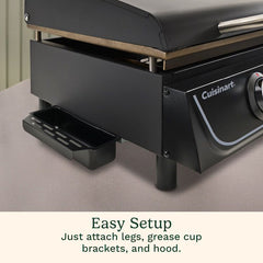 22" Tabletop Gas Griddle with Hood