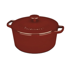 Chef’s Classic™ Enameled Cast Iron Cookware 5 Quart Round Covered Casserole