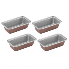 4-pc 5.5" x 2.5" Mini Loaf Pan Set