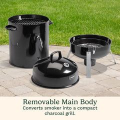 Vertical 18" Charcoal Smoker