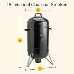 Vertical 18" Charcoal Smoker