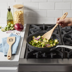 GreenGourmet® Maple Wood 2-Pc Tool Set (Slotted Turner & Solid Spoon)