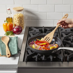 GreenGourmet® Rubberwood 2-Pc Tool Set (Slotted Turner & Solid Spoon)