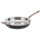 Matte Black Elegance 12” Skillet w Helper Handle