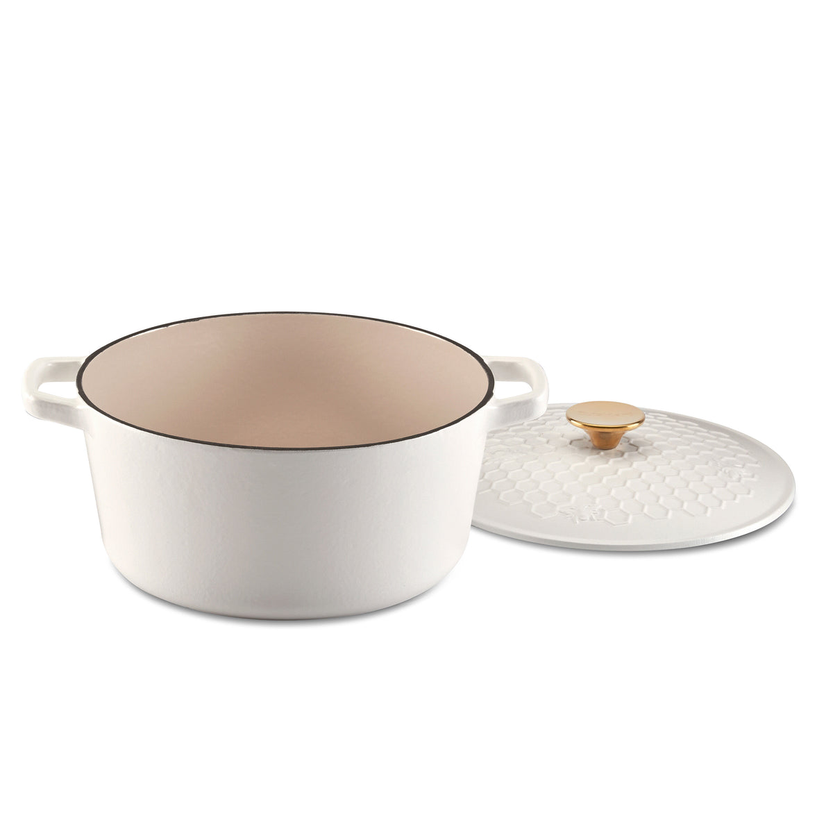 Earth & Essence 5 Qt. Casserole with Cover - Honeycomb Design