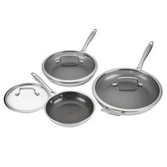 FusionElite+™ Nonstick Tri-Ply Stainless Steel 6-Pc Skillet Set