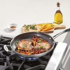 FusionPlus™ Stainless Steel 12" Skillet with Helper