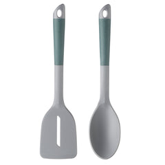 FlexTouch 2pc Tool Set: Slotted Turner & Solid Spoon