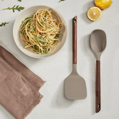 Acacia Fusion Solid Turner & Solid Spoon Set