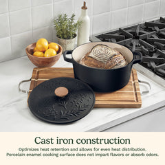 Earth & Essence 5 Qt. Casserole with Cover - Rosemary & Thyme Design