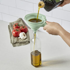 Set of 2 Collapsible Silicone Funnels