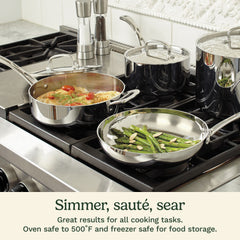 French Classic Tri-Ply Stainless Cookware 13 Piece Set