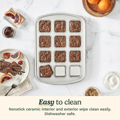 Chef's Classic™ Non-Stick 12-Cup Mini Brownie Pan