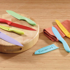 12 Piece Ceramic Coated Color Knife Set with Blade Guards