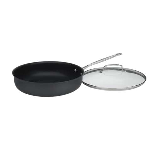 Chef's Classic™ Nonstick Hard Anodized 12" Deep Frying Pan with Cover