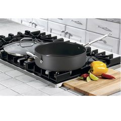 Chef's Classic™ Nonstick Hard Anodized 5.5 Quart Sauté Pan with Helper Handle & Cover