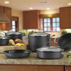 Chef's Classic™ Nonstick Hard Anodized 10 Piece Set