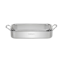 14" Lasagna Pan with Stainless Roasting Rack