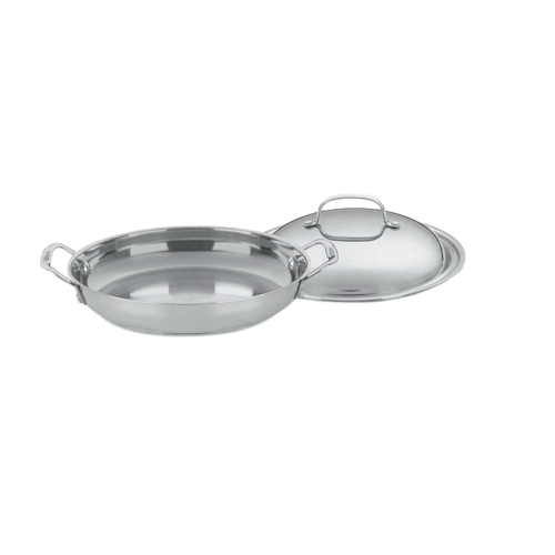 Chef's Classic™ Stainless 12" Everyday Pan with Medium Dome Cover