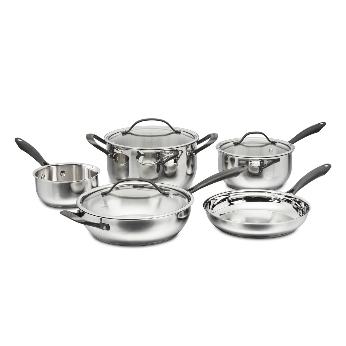 Radiant Pro Stainless with Brushed Titanium Finish 8-Pc Set