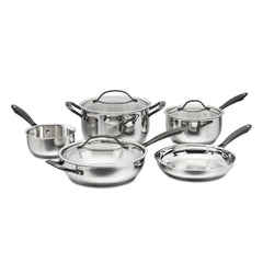 Radiant Pro Stainless with Brushed Titanium Finish 8-Pc Set
