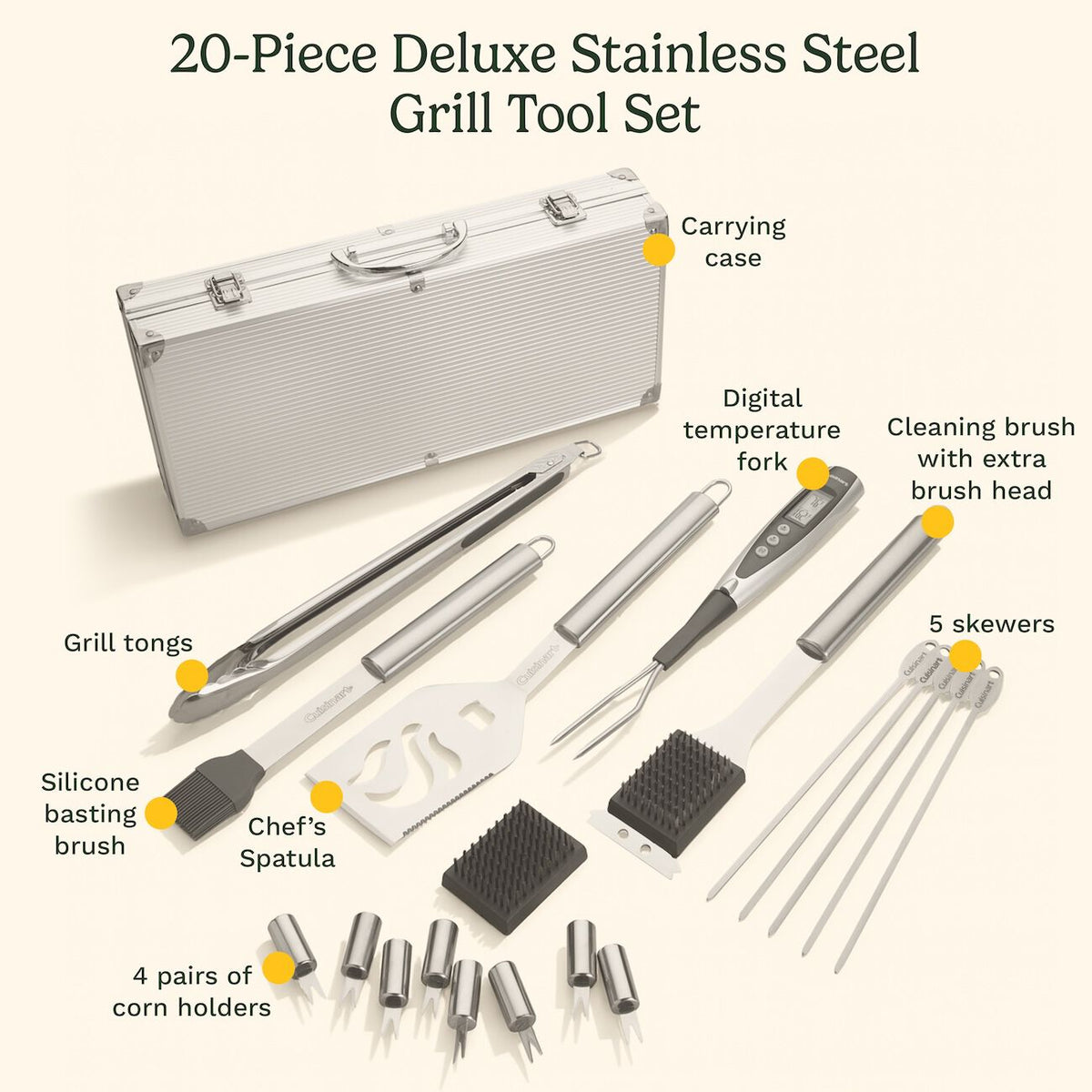 Deluxe Grill Set (20 Piece)
