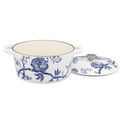 Caskata™ 5 Qt. Round Covered Casserole - Floral Landscape