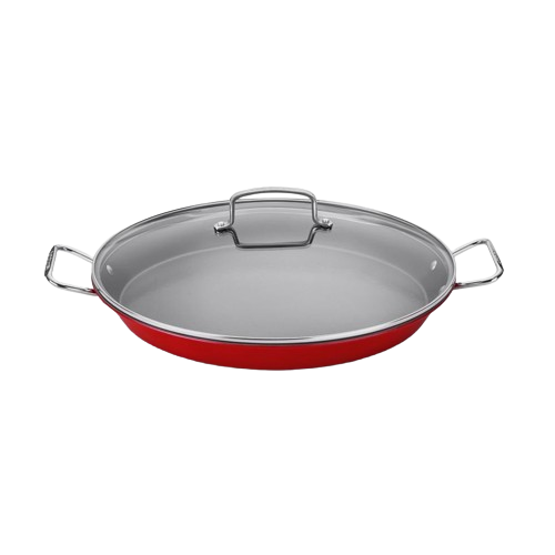 15″ Paella Pan with Glass Lid